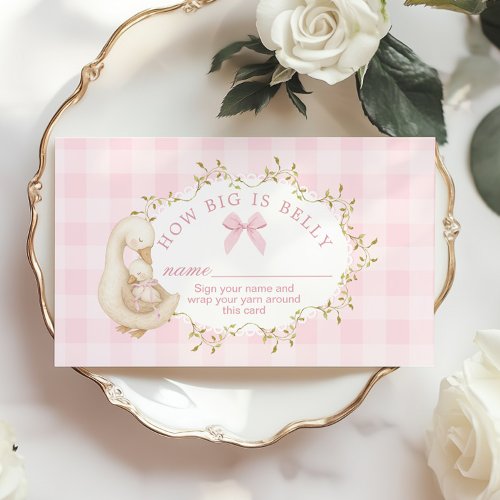 How big is belly Silly Goose Pink Gingham