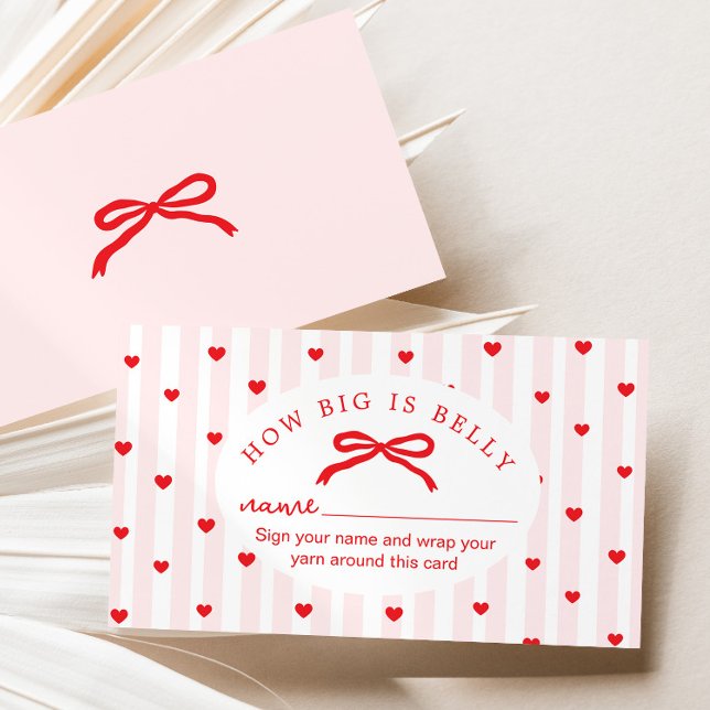 How big is belly Valentines Baby Shower Enclosure Card (Creator Uploaded)