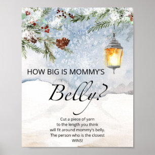 How big is mommy's belly game Poster
