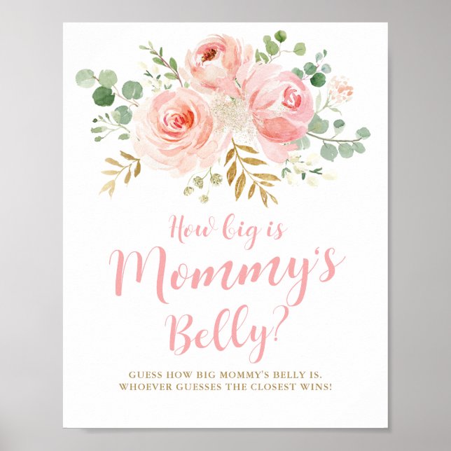 How Big is Mommy's Belly Game Sign (Front)