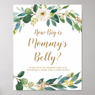 How Big is Mommy's Belly Game Sign