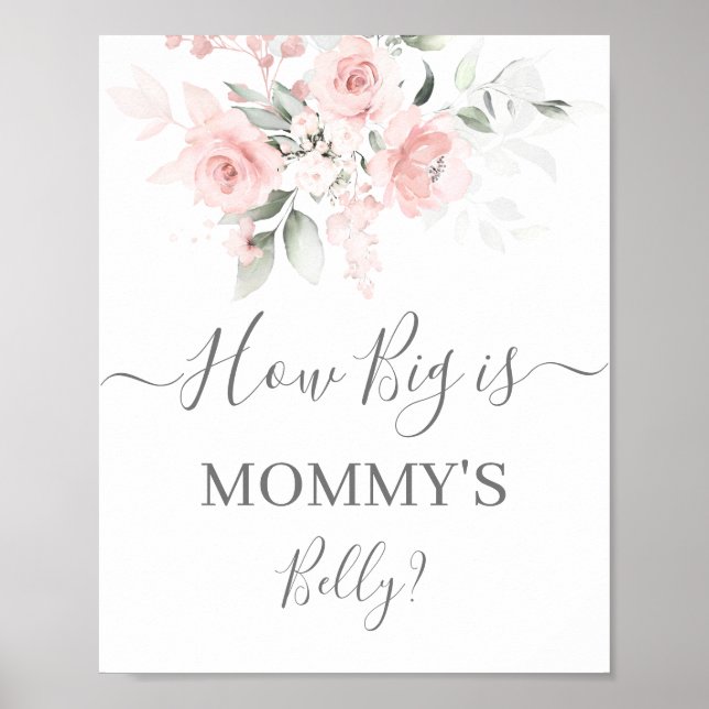 How Big is Mommy's Belly sign (Front)