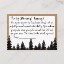 How Big is Mommys Tummy Baby Shower Game