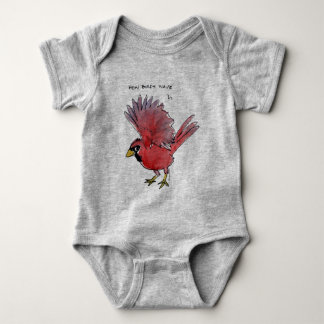 How Birds Wave Cardinal Baby Bodysuit