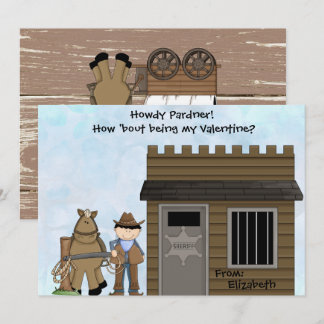 How Bout Being My Valentine Pardner? Classroom Holiday Card