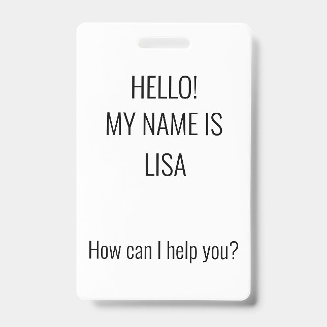 How can I help? Badge (Front)