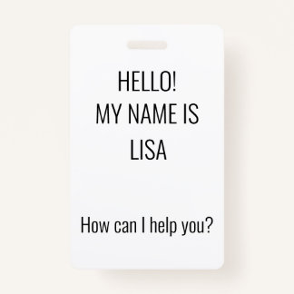 How can I help? Badge