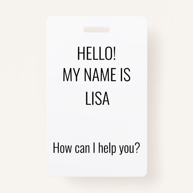 How can I help? Badge (Front)