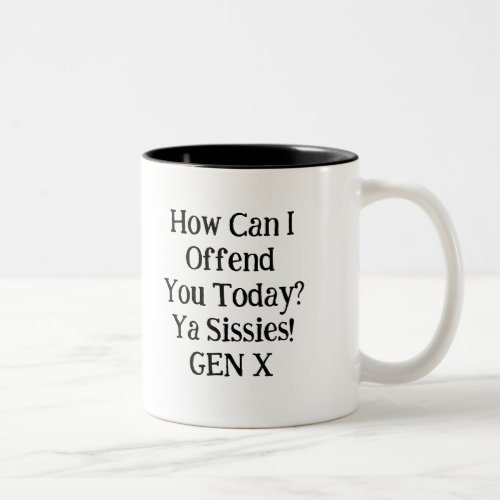 How Can I Offend You Today Two_Tone Coffee Mug