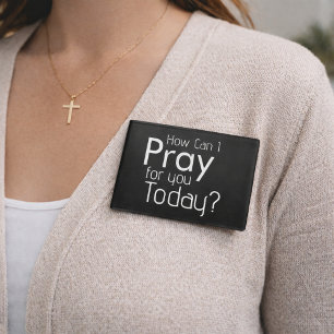 How Can I Pray For YOU? Christian Name Tag