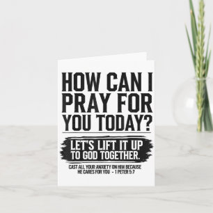 How Can I Pray For You Today Christian Bible Need Card