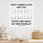 How Correlated Are You With The Rest Of The World? Poster (Kitchen)