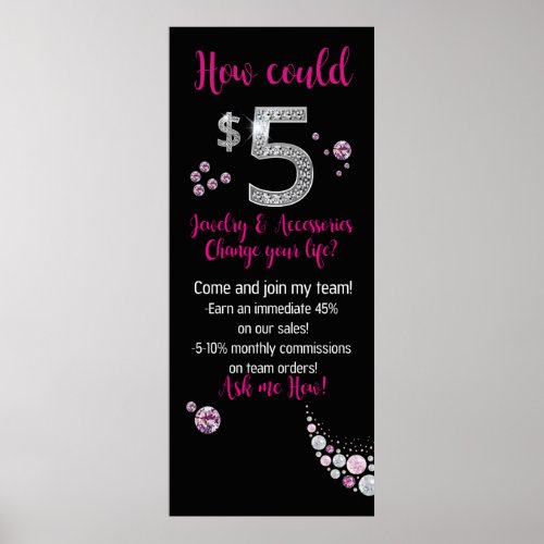 How could 5 jewelry change your life poster digit