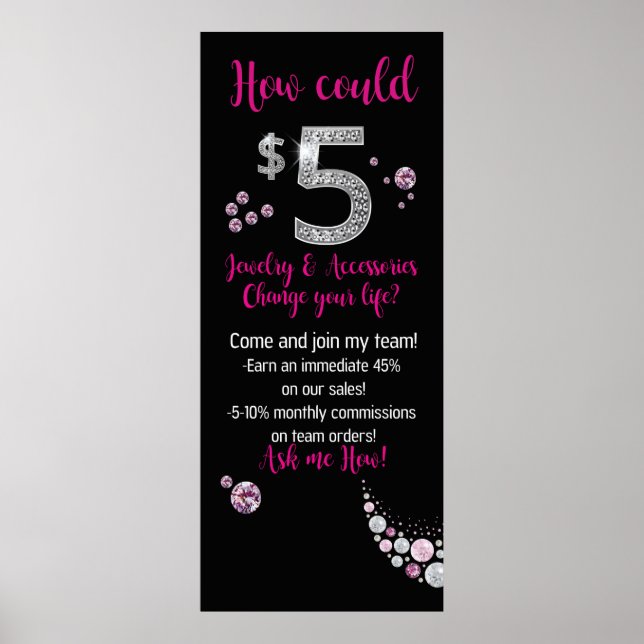 How could $5 jewelry change your life poster digit (Front)
