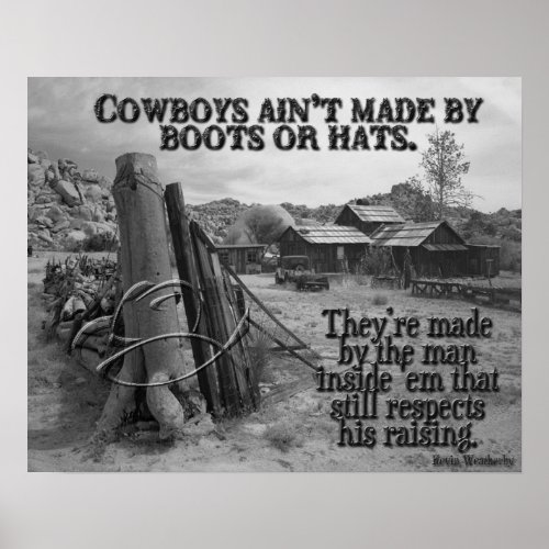 How cowboys are made poster