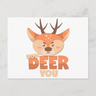 How Deer You Postcard