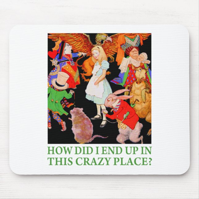 HOW DID I END UP IN THIS CRAZY PLACE? MOUSE PAD (Front)