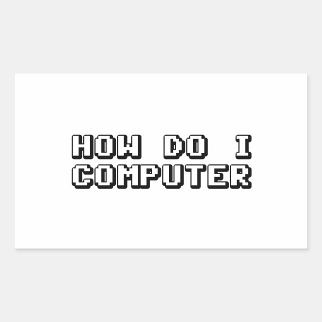 How Do I Computer Rectangular Sticker (Front)