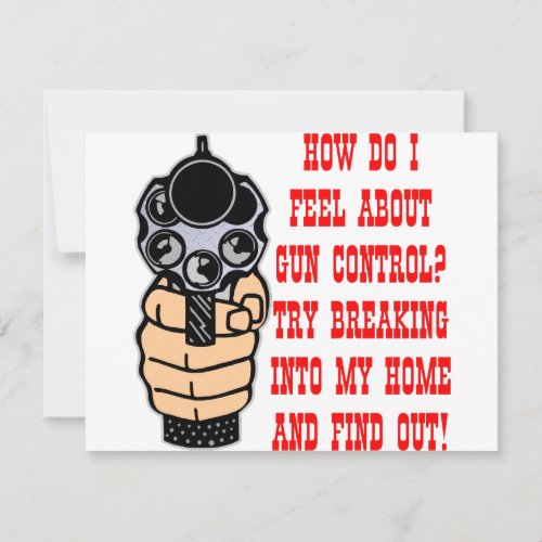 How Do I Feel About Gun Control Custom Announcements