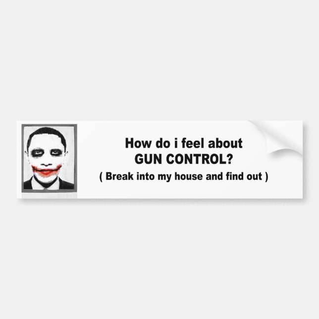 How do i feel about gun control bumper sticker (Front)