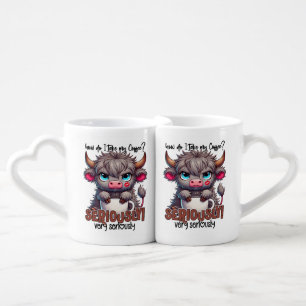 How Do I Take My Coffee? Seriously Very Seriously Coffee Mug Set