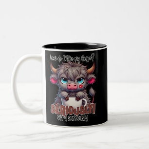 How Do I Take My Coffee? Seriously Very Seriously Two-Tone Coffee Mug