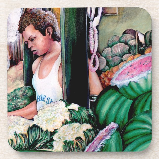 How do you like those melons? beverage coaster (Front)