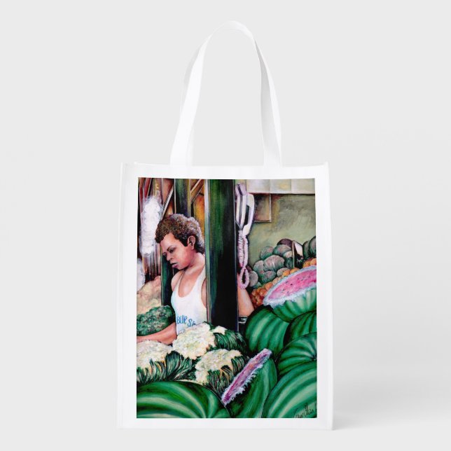 How do you like those Melons?, Budapest Reusable Grocery Bag (Back)