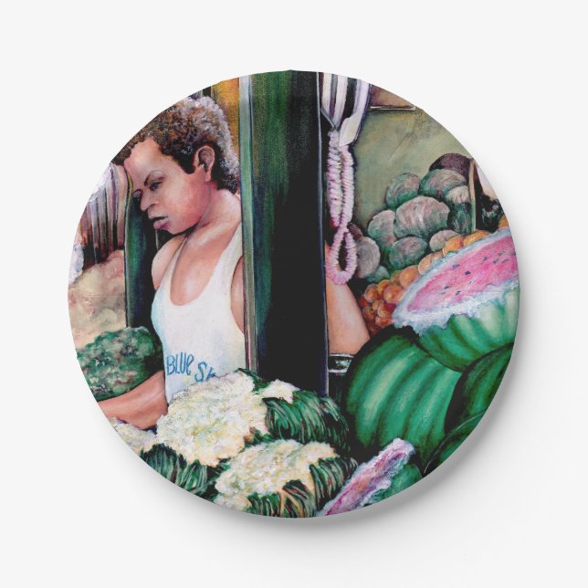 How Do You Like those Melons? Paper Plates (Front)