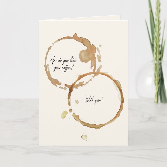 How Do You Like Your Coffee Folded Card (Front)