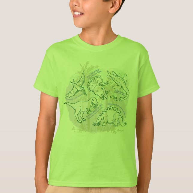 How do you say Dinosaurs boys t-shirt (Front)