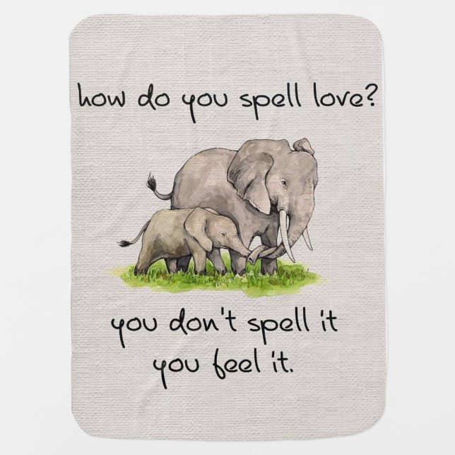 How Do You Spell Love Baby Blanket (Front)