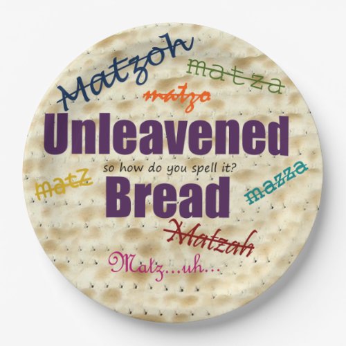 How Do You Spell Matzah Paper Plate for Passover