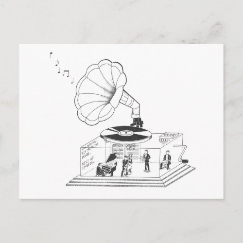 How does a Gramophone actually work Postcard