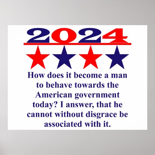 How Does It Become A Man _ Political Quote  Poster