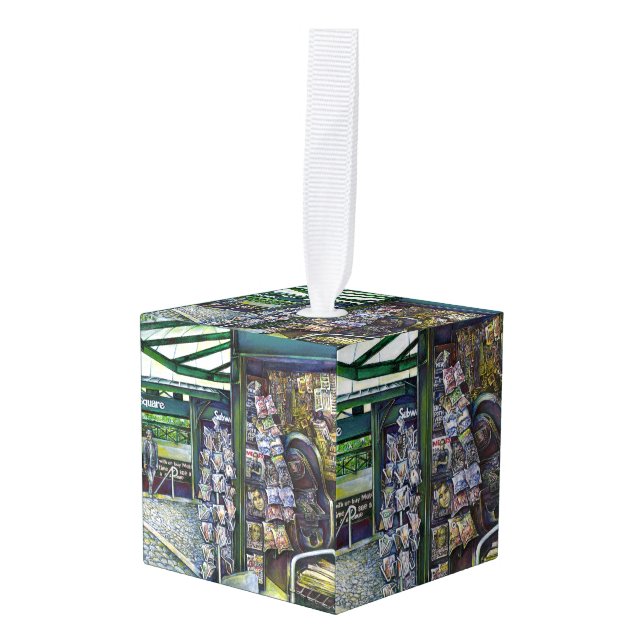 How Does One Image, Unimaginative? Cube Ornament (Front Angled)