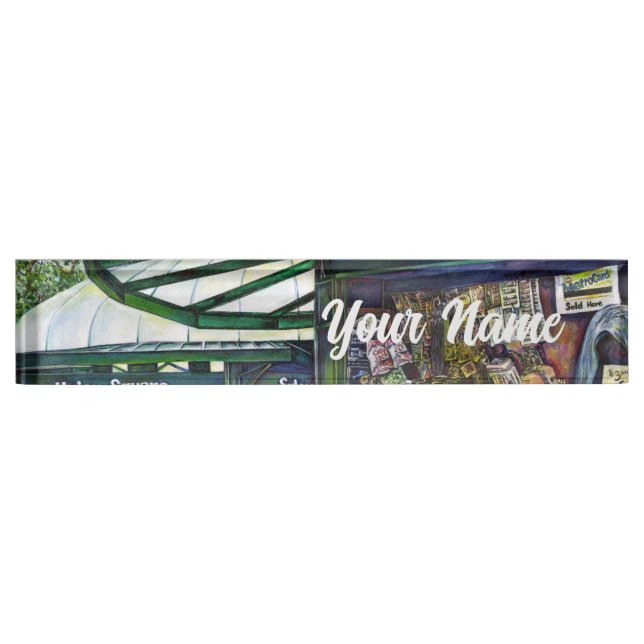 How Does One Image, Unimaginative? Desk Name Plate (Front)