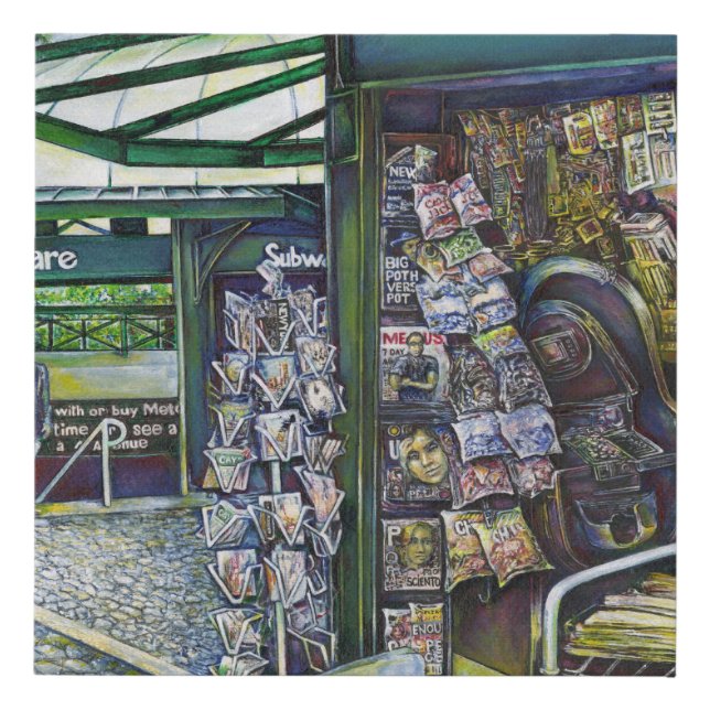 How Does One Image, Unimaginative? Faux Canvas Print (Front)