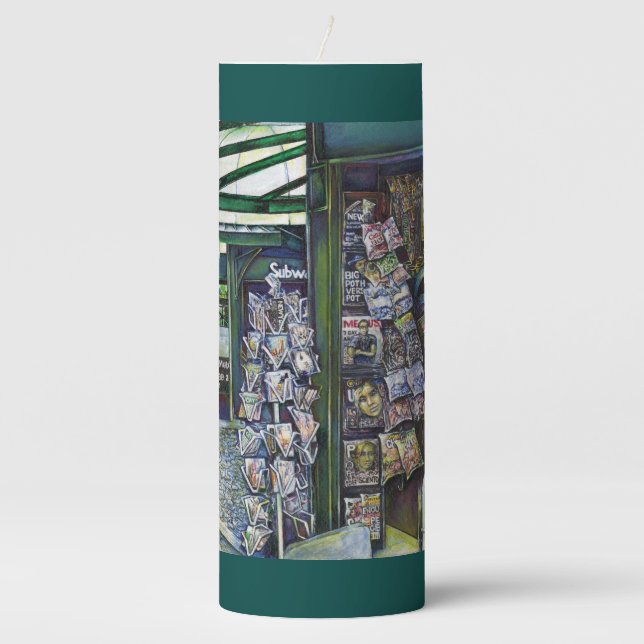 How Does One Image, Unimaginative? Pillar Candle (Front)