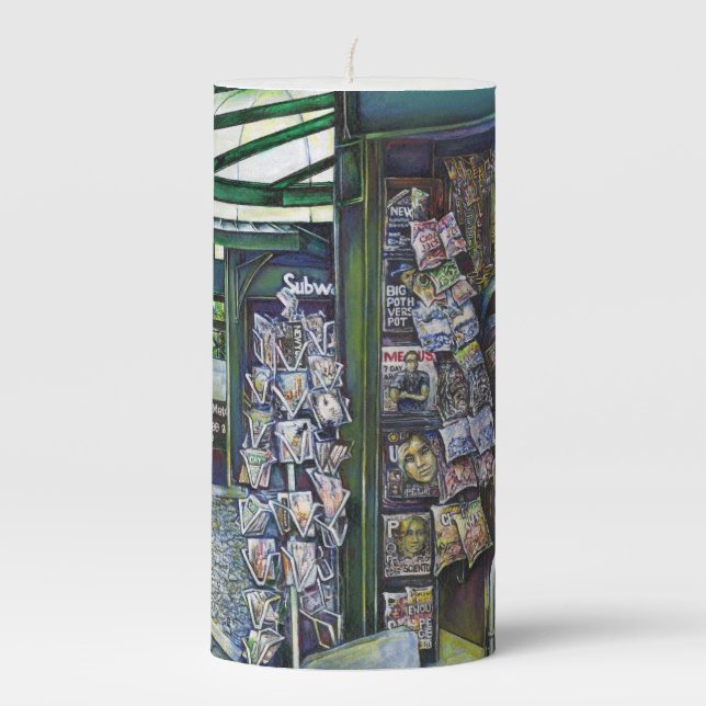 How Does One Image, Unimaginative? Pillar Candle (Front)