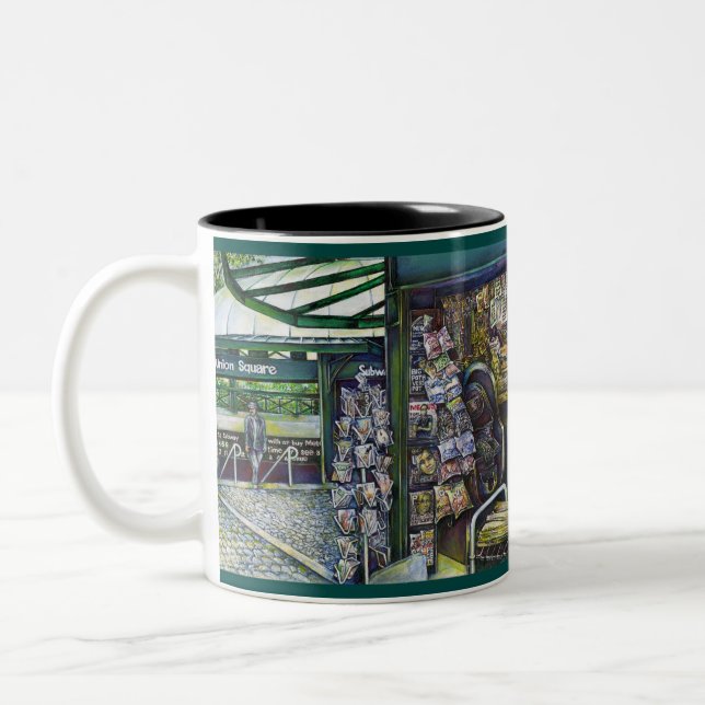 How Does One Image, Unimaginative? Two-Tone Coffee Mug (Left)