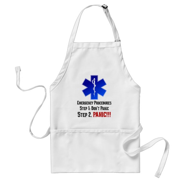 How EMTs Respond to Your Emergency Adult Apron (Front)