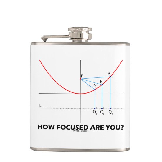 How Focused Are You? Parabola Graph Math Humor Flask