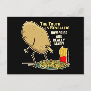 Funny Potato Drawing Postcards - No Minimum Quantity | Zazzle