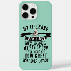 How Great Thou Art Hymn Cute Sparrow Bird iPhone 16 Pro Max Case