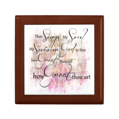 How great thou art jewelry box