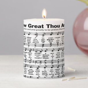 How Great Thou Art Pattern Candle