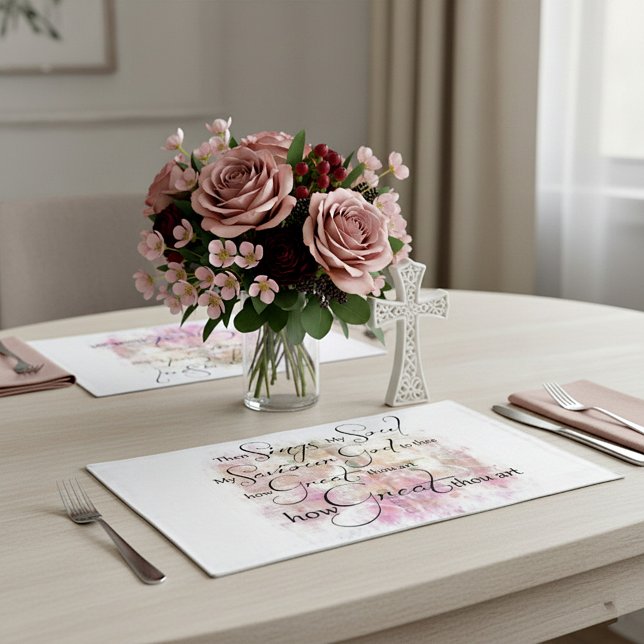 How great thou art placemat (Creator Uploaded)