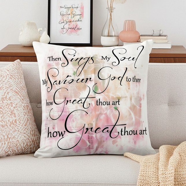 How great thou art throw pillow (Creator Uploaded)