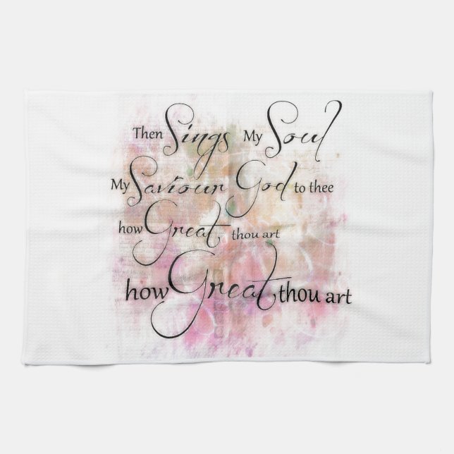 How great thou art towel (Horizontal)